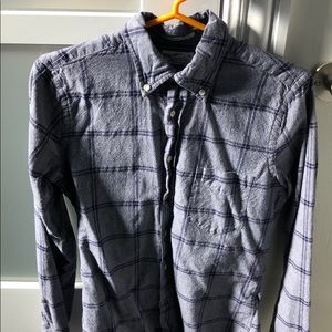 GANT size small blue windowpain button down